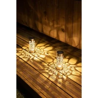 Borne solaire inox GALIX G4445 - A poser ou a planter - H28cm - Blanc chaud(m-2)