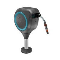 Dévidoir automatique pour terrasse - GARDENA - RollUp - M - Bleu - Longueur 20 m - Tuyau 13 mm(m-1)