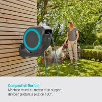 Dévidoir automatique mural jardin 15 m Gardena(m-3)