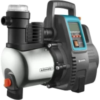GARDENA Pompe auto. maison et jardin 6000/5E LCD Premium– 1300W –Débit 6000l/h & pression 5.5 bar –Extension garantie 5ans(m-2)