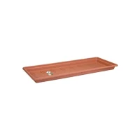 ELHO Soucoupe pour jardiniere Green Basics 100 - Terre cuite doux - XXL - Extérieur - Ø 89,7 x H 5,7 cm(m-2)