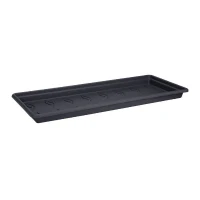 ELHO Soucoupe Jardiniere Green Basic XXL - L 32,9 x l72.2 x H 5.8 cm - Noir - Plastique(m-1)