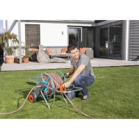 Dévidoir métal sur roues 100 GARDENA - Stabilité et praticité - Garantie 5 ans(m-3)