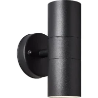 Applique murale extérieure JANDY 2L noir métal/verre - BRILLIANT - GU10 max 18W IP44(m-1)