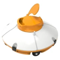 Robot de piscine - Bestway - Frisbee - Autonome - nettoyage fond plat - 5x3m max - Orange(m-1)