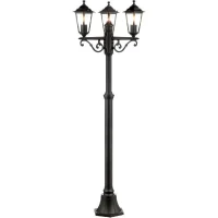 Lampadaire extérieur 3L CARLEEN - BRILLIANT - noir - métal/verre - 200x61cm - IP44(m-1)