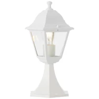 Borne extérieure NISSIE blanc - Brilliant - Métal/verre - IP44 - 1xE27 60W(m-1)
