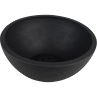 EDA Pot vasque GRAPHIT UP - 3,3L - Ø 25 cm x H 10 cm - Gris anthracite(m-2)