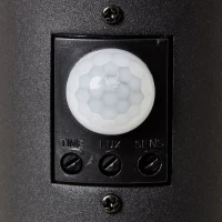 Potelet extérieur avec détecteur de mouvement DODY E27 - BRILLIANT - Noir - Certification IP44(m-3)