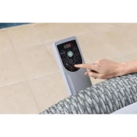 Spa gonflable BESTWAY - Lay-Z-Spa Bali - 140 airjets - 196 x 71 cm - 4 a 6 places - Rond (couverture, cartouche, diffuseur)(m-5)
