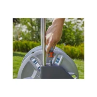 Enrouleur de tuyau GARDENA CleverRoll M métal – Tuyau Classic 25m Ø15mm – Adapté petit jardin – Kit complet (18543-26)(m-5)