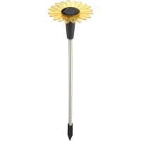 Decoration lumineuse solaire GALIX G4460 - Forme Tournesol - H44cm(m-2)