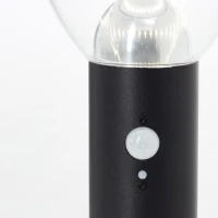 Borne extérieure - BRILLIANT - TULIP - LED et solaire - Détecteur de mouvement - Acier inoxydable et plastique - 4 W - Noir(m-2)