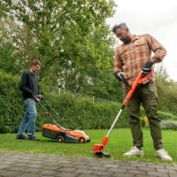 Pack Tondeuse BRUSHLESS 20V 33cm de coupe + coupe-bordures + taille-haies - DUAL POWER POWDPGBOX25A - 2 batteries 20V 3Ah + chargeur(m-3)