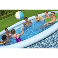 Kit Piscine gonflable BESTWAY -  Fast Set™ - 457 x 107 cm - Ronde (Filtre a cartouche, échelle, 1 cartouche)(m-4)