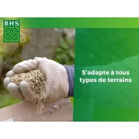 Gazon rustique - BHS - Boîte de 3 kg - Résistant aux conditions climatiques difficiles - Soleil - Rouge(m-2)