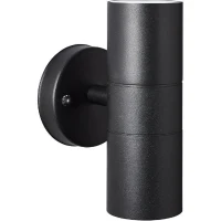 Applique murale extérieure JANDY 2L noir métal/verre - BRILLIANT - GU10 max 18W IP44(m-4)