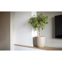 CAPI EUROPE Pot de fleurs WASTE SMOOTH NL - 35x34 cm - Terrazzo beige - Écologique(m-2)