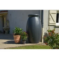 Récupérateur d'eau Jarre Toscan - BELLI - 1000 L - Anthracite(m-2)