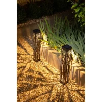 Decoration Balise solaire GALIX G4465 - 20 lumens - A visser ou a planter - H70cm - Blanc Chaud(m-1)