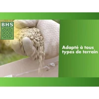 Gazon Regarnissage Terrain Sec - BHS - 1kg | 40 m² | Résistant et durable, avec excellente pérennité et tolérance aux piétinements.(m-5)