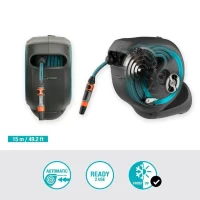 Dévidoir automatique mural jardin 15 m Gardena(m-2)