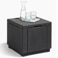 Keter Pouf de rangement Cube Graphite 213816 422801(m-2)