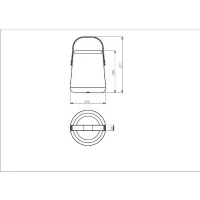 Lanterne portative rechargeable GALIX G4420 - USB 9 LED - Blanc chaud(m-3)