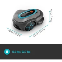 Tondeuse robot - GARDENA - Smart SILENO max 1200 - Surface 1200 m² - DuoConnect - Bluetooth - Tonte des bordures(m-5)