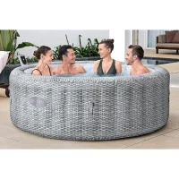 Spa gonflable BESTWAY - Lay-Z-Spa Bali - 140 airjets - 196 x 71 cm - 4 a 6 places - Rond (couverture, cartouche, diffuseur)(m-2)