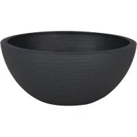 EDA Pot vasque GRAPHIT UP - 3,3L - Ø 25 cm x H 10 cm - Gris anthracite(m-1)