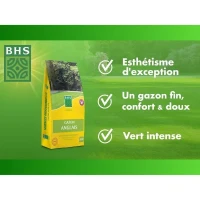 Gazon Anglais BHS - 5kg pour Jardins Haut de Gamme(m-2)