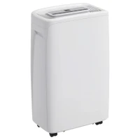 HOMCOM Deshumidificador Eléctrico 12L/Días Silencioso con 4 Modos 2 Velocidades 29x18x49 cm Blanco(m-1)