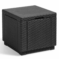 Keter Pouf de rangement Cube Graphite 213816 422801(m-1)