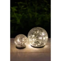 Sphere solaire GALIX - Effet verre brisé - Ø 10 cm - 15 LED blanches(m-3)