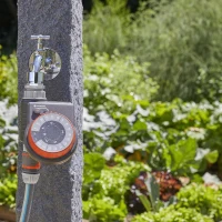 GARDENA Programmateur d'arrosage Easy – Bouton rotatif – Pile 9V non fournie – Pression max 12 bar – Résistant a l'eau – (1887-20)(m-2)