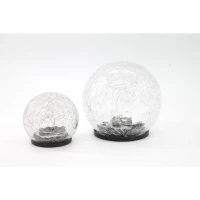 Sphere solaire GALIX - Effet verre brisé - Ø 10 cm - 15 LED blanches(m-2)