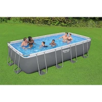 Piscine Hors-sol Tubulaire Bestway Power Steel 549x274x122 cm Épurateur a Cartouche de 5 678 L/H Bâche et Échelle(m-3)