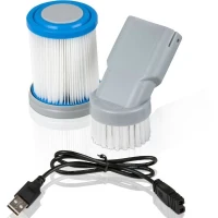 GRE - Nettoyeur de fond a batterie pour spas et piscines hors-sol - Équipé d'un filtre a cartouche(m-3)