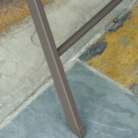 Outsunny 3 Piece Foldable Garden Bistro Set Patio Furniture Set with Table and 2 Chairs for Conservatory Balcony Terrace, Grey(m-7)