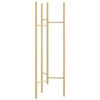 HOMCOM Clothes rack, space-saving, 5 kg load, 62x52.5x160 cm, Natural(m-1)