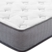 HOMCOM Mattress 90x200 cm 25.8 cm Height 7-Zone ergonomic with removable washable cover(m-5)