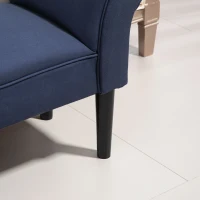 HOMCOM Padded bench for bedroom and hallway, supports up to 130 kg, 102 x 36 x 51 cm, Blue(m-4)