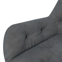 Vinsetto Office chair Desk chair Computer chair, height-adjustable, velvet-look, grey(m-5)