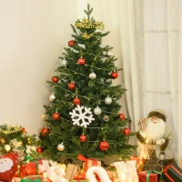 HOMCOM Artificial Christmas Tree 150 cm – Artificial Fir with 946 Tips, Christmas Decoration with Metal Stand for Indoor Use(m-2)