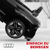 HOMCOM elektrische kinderauto, kindervoertuig met afstandsbediening, kinderauto, zwart(m-6)