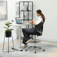 Vinsetto Office chair, work chair, desk chair, height-adjustable, padded, black(m-2)