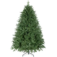 HOMCOM Artificial Christmas Tree 180 cm, Pine Tree with 3026 Tips for Indoor Use(m-7)
