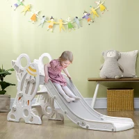 AIYAPLAY Space-Themed Baby Slide Freestanding Slide for Kids, for Ages 1.5-3 Years - Grey(m-2)