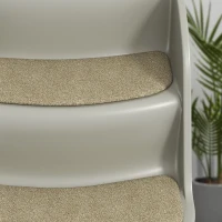 PawHut Foldable Pet Stairs 3 Steps with Non-slip Mats for Small Dogs, Grey(m-5)